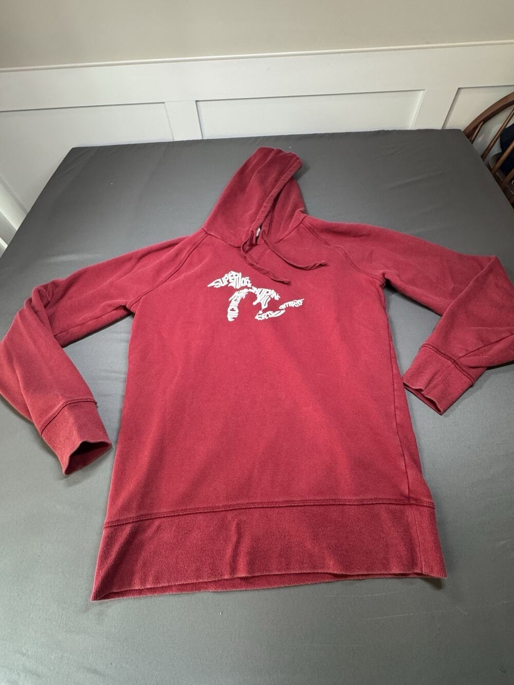 Outta Town Great Lakes Michigan Hoodie Maroon Size Small Great Lakes Logo